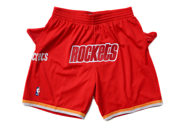 Custom Mitchell & Ness Houston Rockets 1993-1994 "Rockets" Swingman Shorts