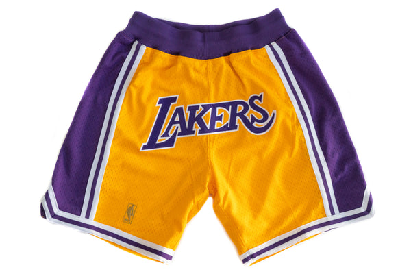 Custom Mitchell & Ness Los Angeles Lakers 1996-1997 "LAKERS" Shorts (Home)