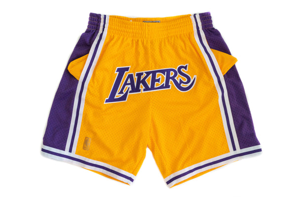Custom Mitchell & Ness Los Angeles Lakers 1996-1997 "Lakers" Swingman Shorts (Home)