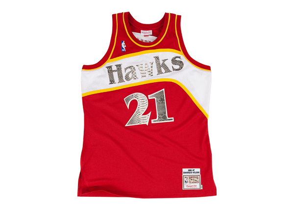 Custom Mitchell & Ness Dominique Wilkins 1986-1987 Atlanta Hawks Python Jersey