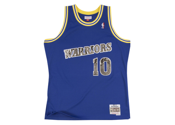 Custom Mitchell & Ness Tim Hardaway 1993-1994 Golden State Warriors Python Jersey