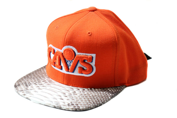 Custom Mitchell & Ness Cleveland Cavaliers Basic Logo Strapback