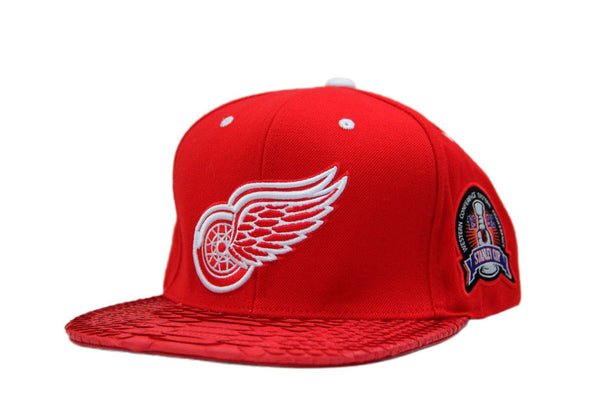 Custom Mitchell & Ness Detroit Redwings XL Logo Strapback