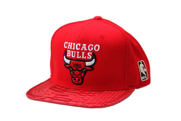 Custom Mitchell & Ness Chicago Bulls Original Logo Red Strapback