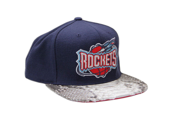 Custom Mitchell & Ness Houston Rockets Solid Strapback