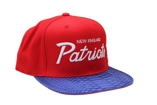 Custom Mitchell & Ness New England Patriots Special Script Strapback