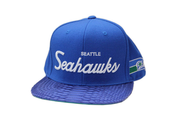 Custom Mitchell & Ness Seattle Seahawks Special Script Strapback
