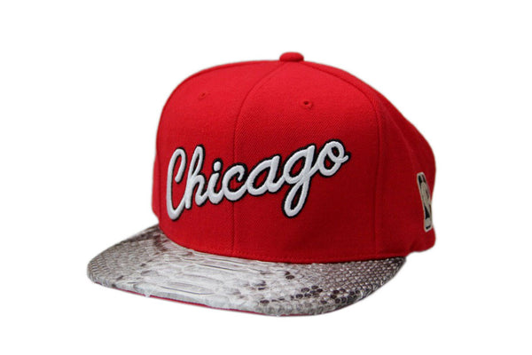 Custom Mitchell & Ness Chicago Bulls Billboard Script Strapback