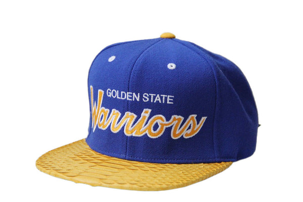 Custom Mitchell & Ness Golden State Warriors The Script Strapback