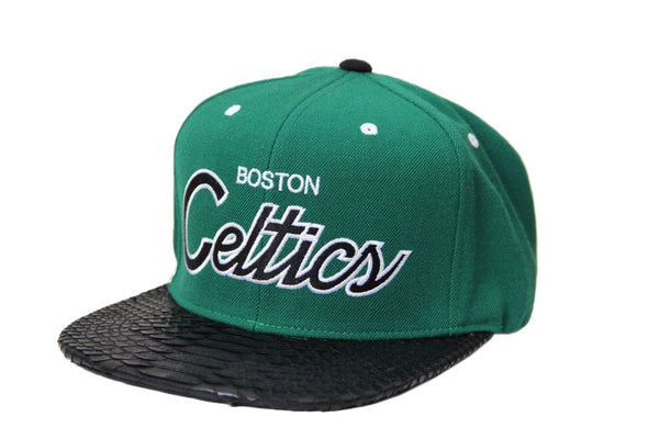 Custom Mitchell & Ness Boston Celtics The Script Strapback
