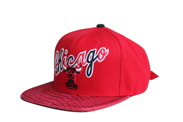 Custom Mitchell & Ness Chicago Bulls NBA Big Poppin Strapback