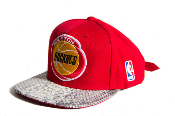 Custom Mitchell & Ness Houston Rockets XL Logo Strapback