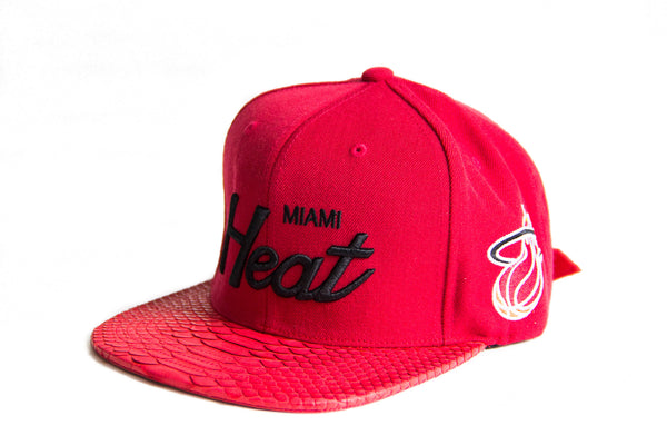 Custom Mitchell & Ness Miami Heat Special Script Strapback