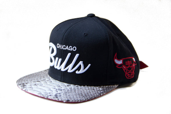 Custom Mitchell & Ness Chicago Bulls Classic Script Strapback