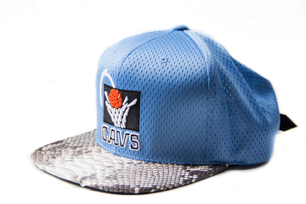 Custom Mitchell & Ness Cleveland Cavaliers Mesh Strapback