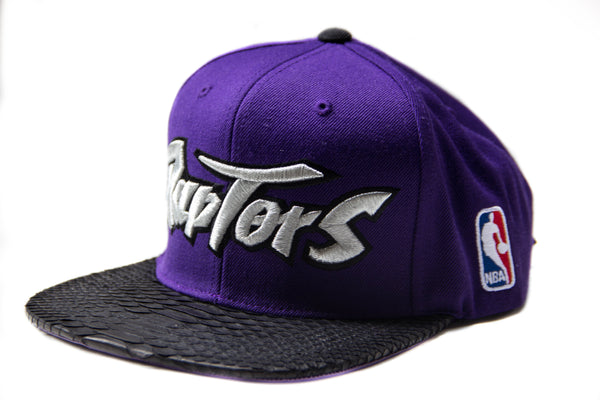 Custom Mitchell & Ness Toronto Raptors Bold Logo Strapback