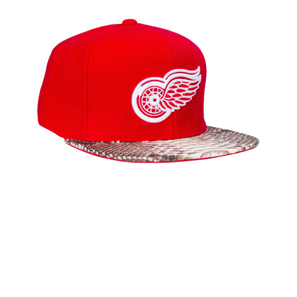Custom Mitchell & Ness Detroit Red Wings Basic Logo Strapback