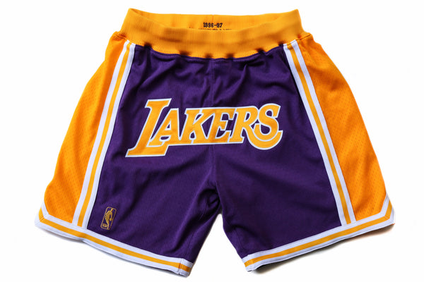 Custom Mitchell & Ness Los Angeles Lakers 1996-1997 "LAKERS" Shorts (Away)