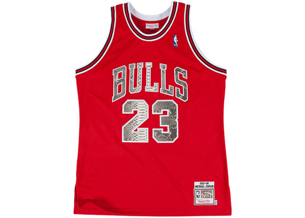 Custom Mitchell & Ness Michael Jordan 1997-1998 Chicago Bulls Python Jersey