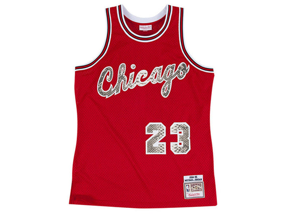 Custom Mitchell & Ness Michael Jordan 1984-1985 Chicago Bulls Rookie Python Jersey