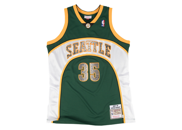 Custom Mitchell & Ness Kevin Durant 2007-2008 Seattle SuperSonics Python Jersey