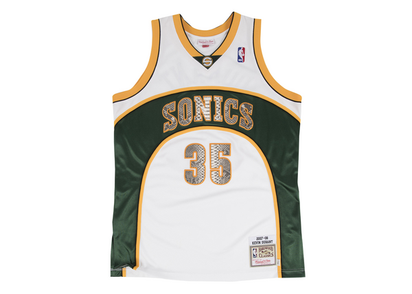 Custom Mitchell & Ness Kevin Durant 2007-2008 Seattle SuperSonics Python Jersey (Home)