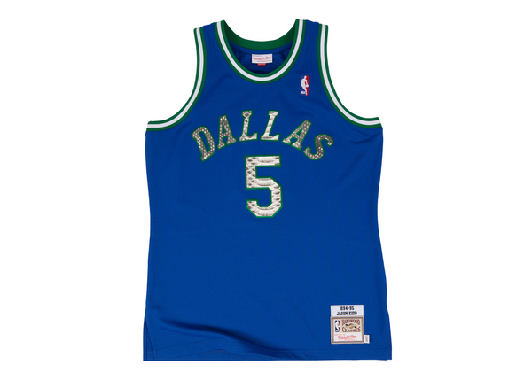Custom Mitchell & Ness Jason Kidd 1994-1995 Dallas Mavericks Python Jersey