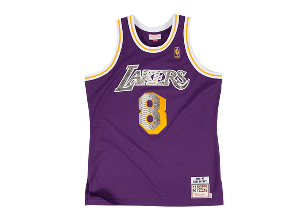 Custom Mitchell & Ness Kobe Bryant 1996-1997  Los Angeles Lakers Python Jersey (Away)