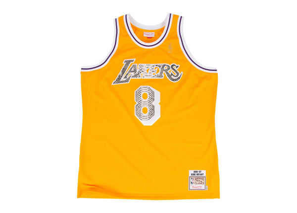 Custom Mitchell & Ness Kobe Bryant 1996-1997 Los Angeles Lakers Python Jersey (Home)
