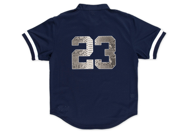 Custom Mitchell & Ness Don Mattingly 1995 New York Yankees Authentic BP Python Jersey