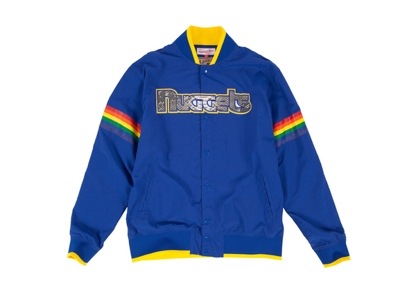 Custom Mitchell & Ness Denver Nuggets "Nothing But Net" Python Warm Up Jacket