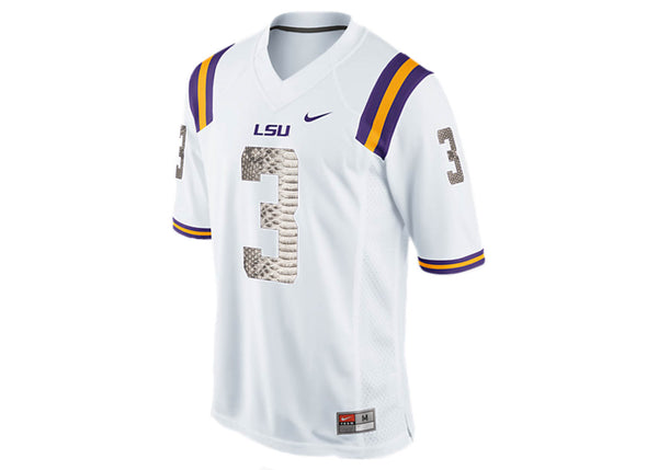 Custom Nike Odell Beckham Jr. LSU Python Jersey