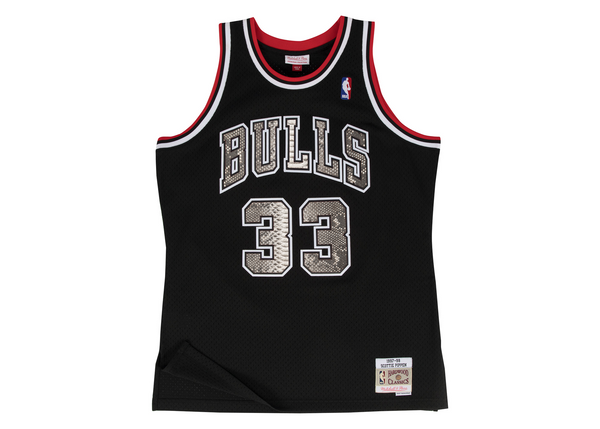 Custom Mitchell & Ness Scottie Pippen 1997-1998 Chicago Bulls Python Jersey (Away)