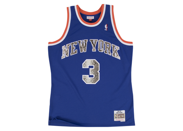 Custom Mitchell & Ness John Starks 1991-1992 New York Knicks Python Jersey