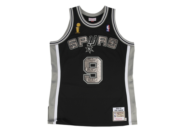 Custom Mitchell & Ness Tony Parker 2002-2003 San Antonio Spurs Python Jersey