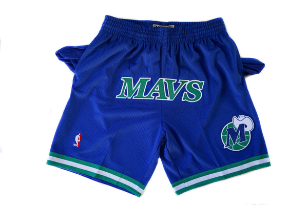Custom Mitchell & Ness Dallas Mavericks 1998-1999 "MAVS" Swingman Shorts