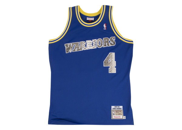 Custom Mitchell & Ness Chris Webber 1993-1994 Golden State Warriors Python Jersey