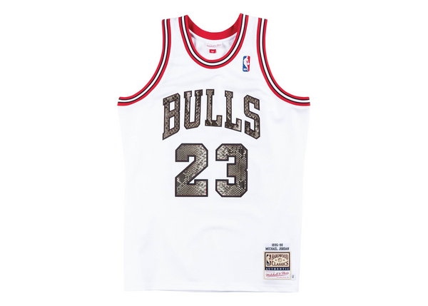 Custom Mitchell & Ness Michael Jordan 1995-1996 Chicago Bulls Python Jersey