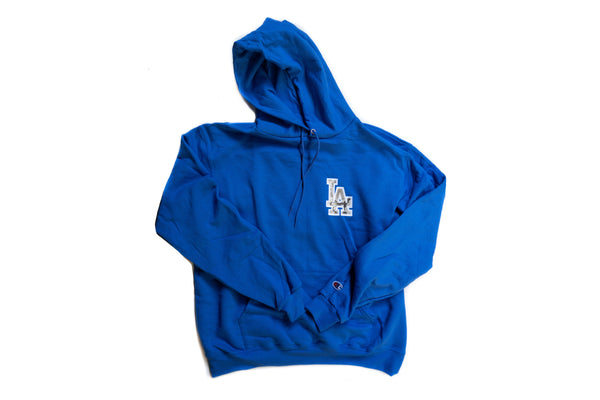 Custom Los Angeles Dodgers Python Logo Champion Hoodie